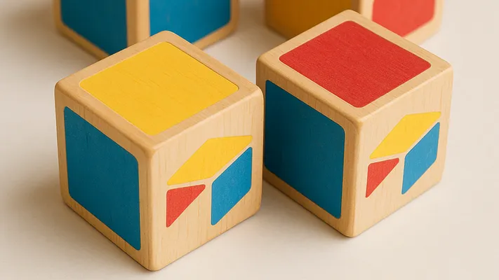 Airtable-shaped ABC blocks.
